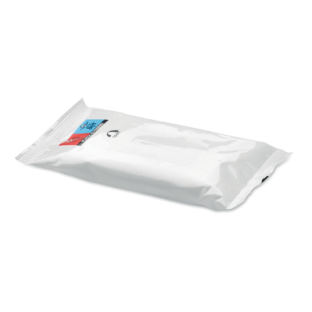 Pochette personnalisable avec 10 lingettes nettoyantes DELLEA
