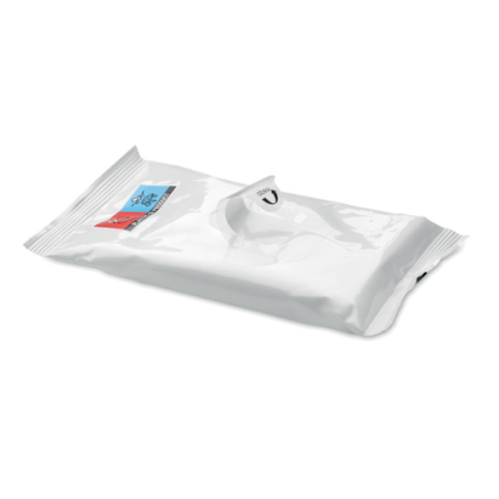 Pochette personnalisable avec 10 lingettes nettoyantes DELLEA