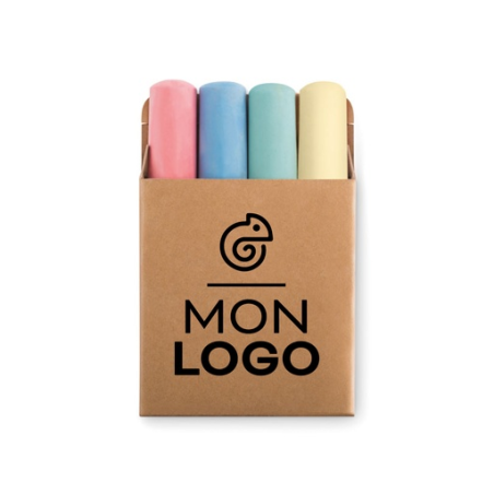 Lot de 4 craies de couleurs personnalisable STREET