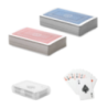 Jeu de 54 cartes personnalisable dans une boite en plastique Jeu de 54 cartes personnalisable dans une boite en plastique
