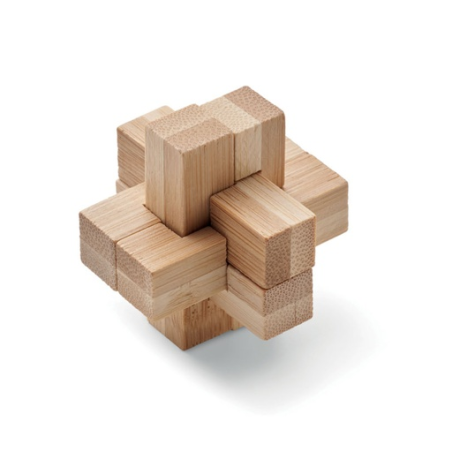 Casse-tête puzzle personnalisable en bambou