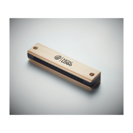 Harmonica personnalisable avec finition en bois