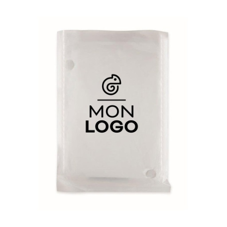 Poncho personnalisable en plastique biodégradable