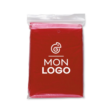 Poncho personnalisable de secours à usage unique