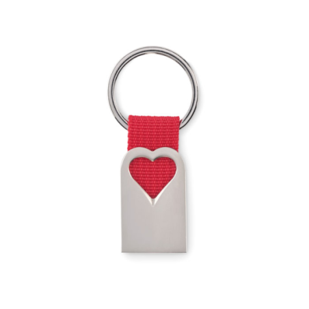 Porte clé personnalisable coeur en métal