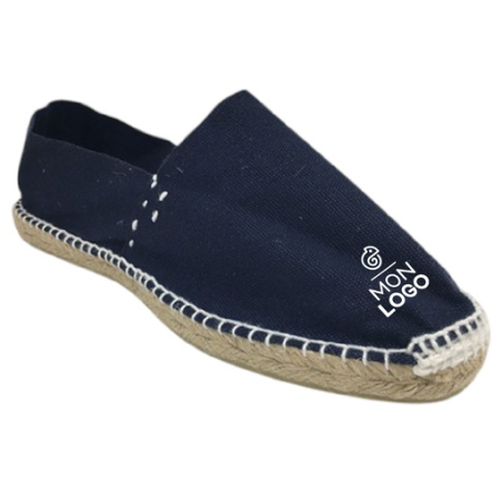 Espadrilles personnalisable en coton canevas Bleu Marine Taille 36 au 45 - Navira Espadrilles personnalisable en coton canevas Bleu Marine Taille 36 au 45 - Navira