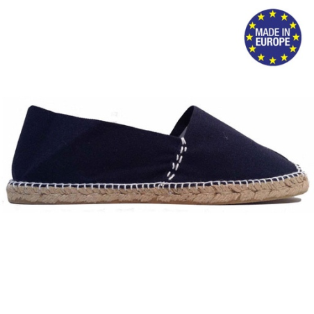 Espadrilles personnalisable en coton canevas Bleu Marine Taille 36 au 45 - Navira Espadrilles personnalisable en coton canevas Bleu Marine Taille 36 au 45 - Navira