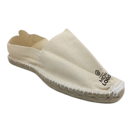 Espadrilles personnalisable en coton canevas Ecru Taille 36 au 45 - Arena