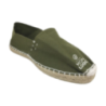 Espadrilles personnalisable en coton canevas Kaki Taille 36 au 45 - Oliva Espadrilles personnalisable en coton canevas Kaki Taille 36 au 45 - Oliva