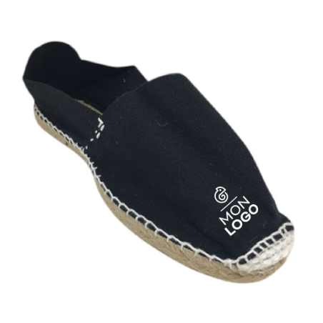 Espadrilles personnalisable en coton canevas Noir Taille 36 au 45 - Sombra Espadrilles personnalisable en coton canevas Noir Taille 36 au 45 - Sombra