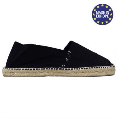 Espadrilles personnalisable en coton canevas Noir Taille 36 au 45 - Sombra Espadrilles personnalisable en coton canevas Noir Taille 36 au 45 - Sombra