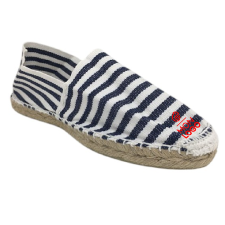 Espadrilles personnalisable en coton canevas Motif Marinière Taille 36 au 45 - Marinella Espadrilles personnalisable en coton canevas Motif Marinière Taille 36 au 45 - Marinella