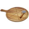 Pelle personnalisable en accacia avec coupe-pizza Timberito Pelle personnalisable en accacia avec coupe-pizza Timberito