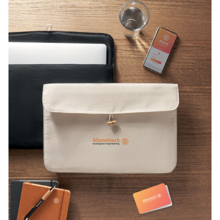 Pochette matelassée personnalisable 15 pouces en coton - COTIN