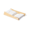 Appui-tête pliant en bois et coton personnalisable - Maretis Appui-tête pliant en bois et coton personnalisable - Maretis