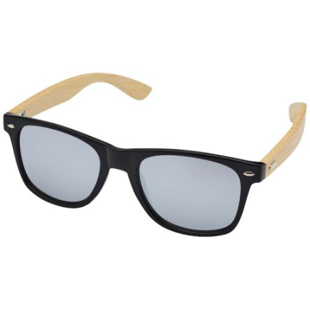 Lunettes de soleil personnalisable avec verres colorés et branches en bambou