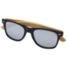 Lunettes de soleil personnalisable avec verres colorés et branches en bambou Lunettes de soleil personnalisable avec verres colorés et branches en bambou