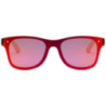 Lunettes de soleil personalisable en plastique coloré avec branches en bambou Lunettes de soleil personalisable en plastique coloré avec branches en bambou