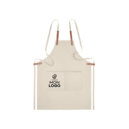 Tablier personnalisable en coton biologique 340 gr/m²