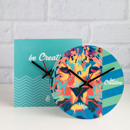 Horloge personnalisable en bois HDF - Clokki