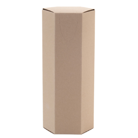 Boîte personnalisée en carton kraft format poche hexagonale avec mouchoirs en papier recyclés - Hatschi Mini Eco Boîte personnalisée en carton kraft format poche hexagonale avec mouchoirs en papier recyclés - Hatschi Mini Eco