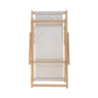 Chaise longue personnalisable en bois et tissu polyester RPET 600D impression en sublimation - Soléo Chaise longue personnalisable en bois et tissu polyester RPET 600D impression en sublimation - Soléo