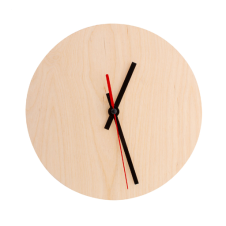 Horloge personnalisable en contreplaqué de bouleau - Tyklo