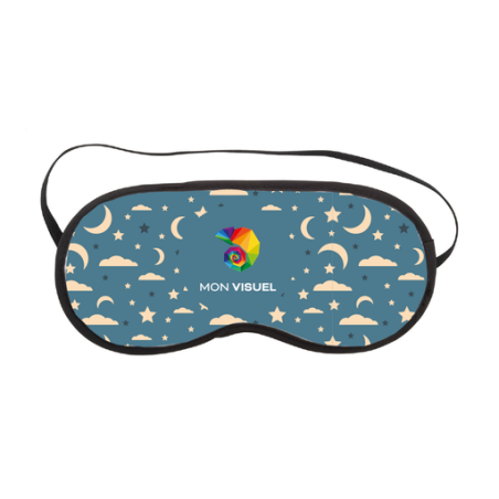 Masque de nuit personnalisable en polyester 140g/m2 - Snoozz Masque de nuit personnalisable en polyester 140g/m2 - Snoozz