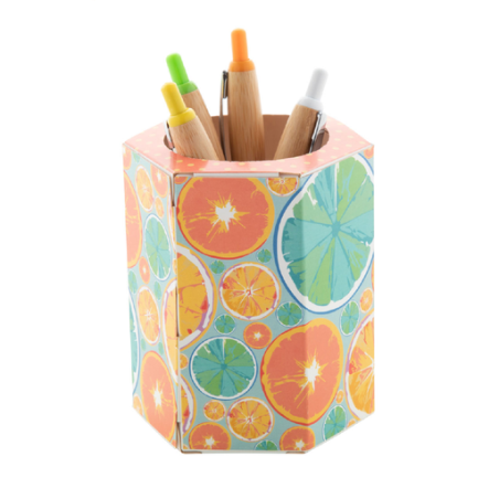 Pot à crayon personnalisable en papier - Hexoo