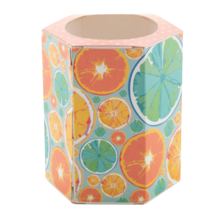 Pot à crayon personnalisable en papier - Hexoo