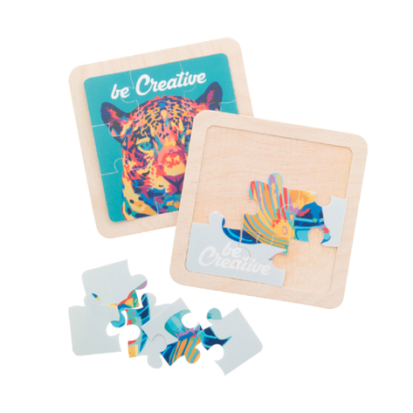 Puzzle personnalisable en bois et plastique 9 pièces - Modulo Puzzle personnalisable en bois et plastique 9 pièces - Modulo