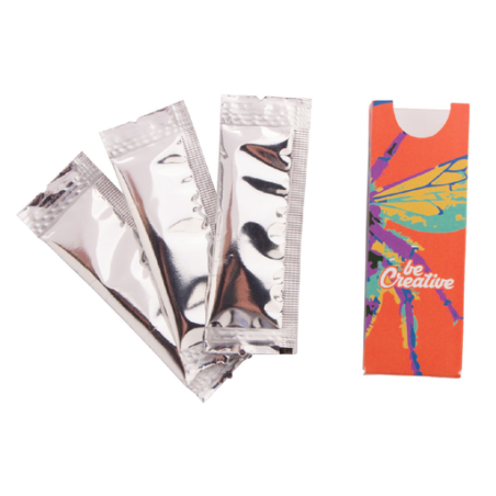 Sachet de miel personnalisé individuel 10g par lot de 3 pièces- BeeShot Sachet de miel personnalisé individuel 10g par lot de 3 pièces- BeeShot