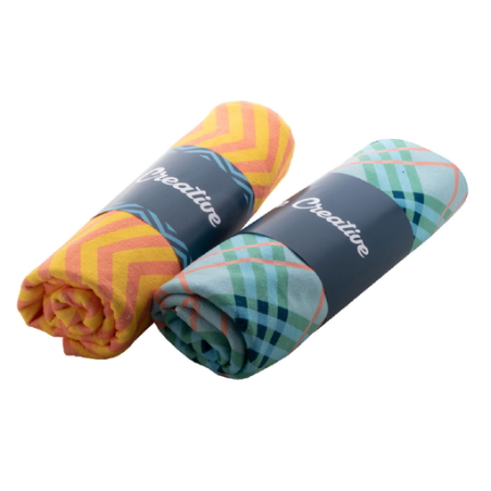 Serviette personnalisable en sublimation 100% coton et microfibre taille L 400gr/m2 - Towly Serviette personnalisable en sublimation 100% coton et microfibre taille L 400gr/m2 - Towly