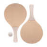 Set de raquettes de plage personnalisable en bois et plastique de paille de blé avec balle incluse - Sandplay Set de raquettes de plage personnalisable en bois et plastique de paille de blé avec balle incluse - Sandplay