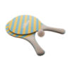Set de raquettes de plage personnalisable en bois et plastique de paille de blé avec balle incluse - Sandplay Set de raquettes de plage personnalisable en bois et plastique de paille de blé avec balle incluse - Sandplay
