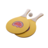Set de raquettes de plage personnalisable en bois et plastique de paille de blé avec balle incluse - Sandplay Set de raquettes de plage personnalisable en bois et plastique de paille de blé avec balle incluse - Sandplay