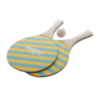 Set de raquettes de plage personnalisable en bois et plastique de paille de blé avec balle incluse - Sandplay Set de raquettes de plage personnalisable en bois et plastique de paille de blé avec balle incluse - Sandplay