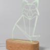 Trophée lampe personnalisable LED en acrylique avec support en bois - Woodify Trophée lampe personnalisable LED en acrylique avec support en bois - Woodify