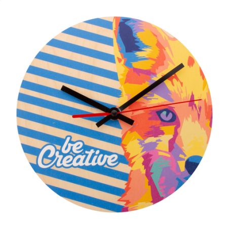 Horloge personnalisable en contreplaqué de bouleau - Tyklo