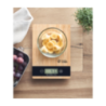 Balance de cuisine numérique personnalisable en bambou PRECISE Balance de cuisine numérique personnalisable en bambou PRECISE