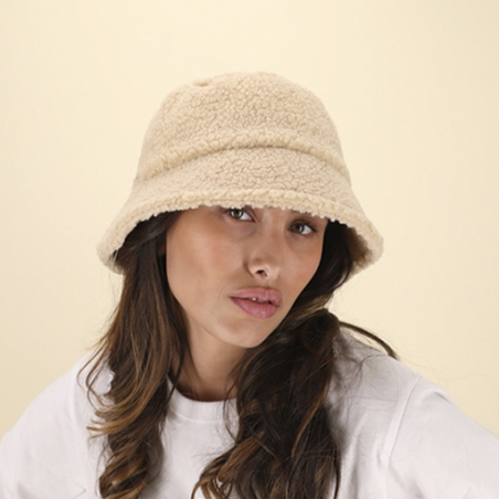 Bob personnalisé chaud en sherpa avec cordon de serrage intérieur - Timoty Bob personnalisé chaud en sherpa avec cordon de serrage intérieur - Timoty