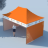 Tonnelle pliante personnalisable 4,5 x 3 m structure en aluminium - Osho Tonnelle pliante personnalisable 4,5 x 3 m structure en aluminium - Osho