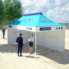 Tente pliante personnalisée structure en aluminium 6 x 3 m - Akimi Tente pliante personnalisée structure en aluminium 6 x 3 m - Akimi
