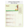 Calendrier feuillets personnalisable avec emploi du temps Jean de la fontaine Calendrier feuillets personnalisable avec emploi du temps Jean de la fontaine