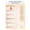 Calendrier feuillets personnalisable avec emploi du temps Jean de la fontaine Calendrier feuillets personnalisable avec emploi du temps Jean de la fontaine