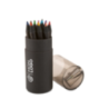 Set de 12 crayons de couleurs personnalisable noirs BLOCKY Set de 12 crayons de couleurs personnalisable noirs BLOCKY