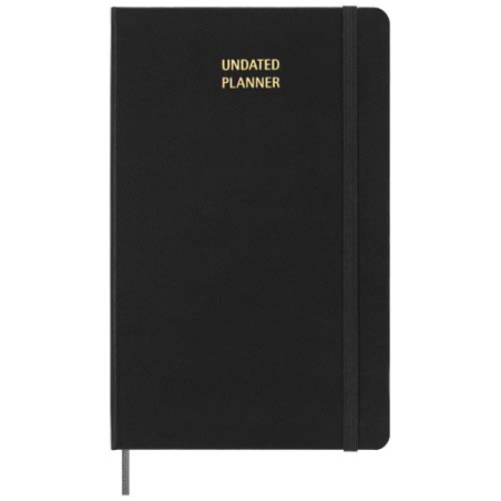 Agenda Moleskine personnalisable hebdomadaire non daté à couverture rigide - Taille L Agenda Moleskine personnalisable hebdomadaire non daté à couverture rigide - Taille L