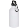 Gourde publicitaire Oregon de 400 ml en acier inoxydable recyclé à simple paroi certifié RCS avec mousqueton (impression par sub Gourde publicitaire Oregon de 400 ml en acier inoxydable recyclé à simple paroi certifié RCS avec mousqueton (impression par sub
