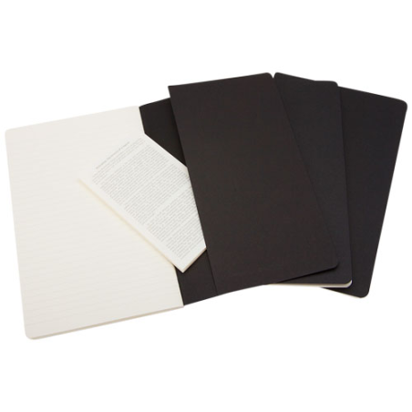 Cahier Moleskine personnalisable (21 x 13cm) - 80 pages lignées dont 16 détachables