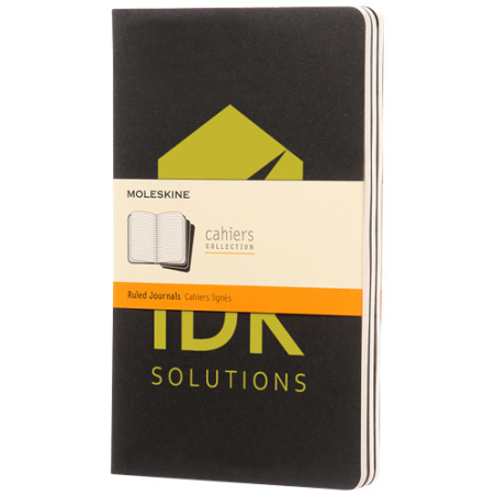 Cahier Moleskine personnalisable (21 x 13cm) - 80 pages lignées dont 16 détachables